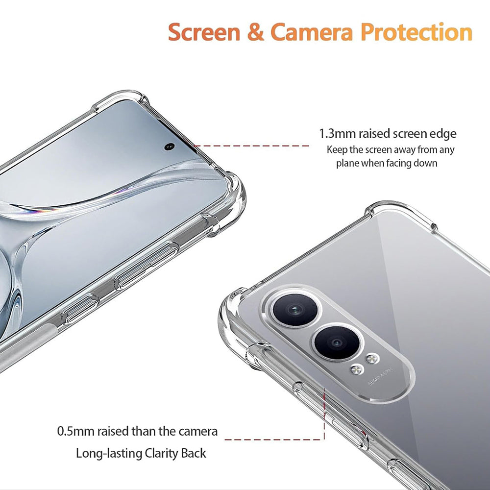 Custodia per OnePlus Nord CE4 Lite, Techsuit, Shockproof Clear, Trasparente