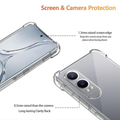 Custodia per OnePlus Nord CE4 Lite, Techsuit, Shockproof Clear, Trasparente