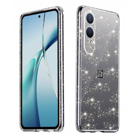 Custodia per OnePlus Nord CE4 Lite, Techsuit, SparkleSkin, Trasparente