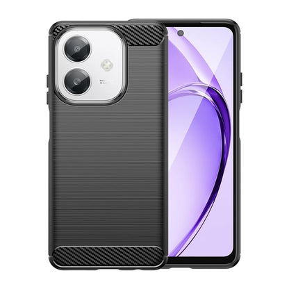 Custodia per Oppo A3 4G / A3, Techsuit, Carbonio, Nera