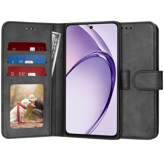 Custodia per Oppo A3 4G / A3, Techsuit, Diary Book, Nera