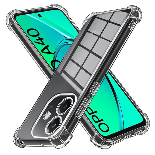 Custodia per Oppo A3 4G, Techsuit, Shockproof Clear, Trasparente