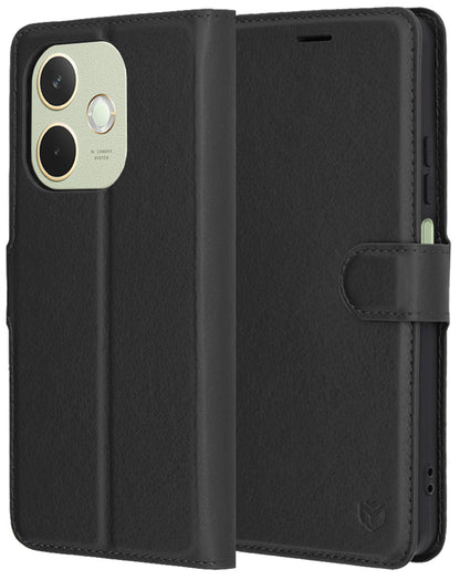 Custodia per Oppo A5 Pro 4G / A5 Pro, Techsuit, Leather Folio, Nera