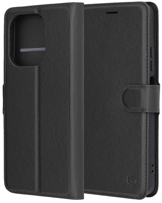 Custodia per Oppo A5 Pro 4G / A5 Pro, Techsuit, Leather Folio, Nera