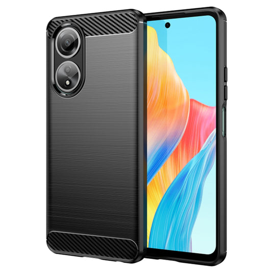 Custodia per Oppo A58 4G, Techsuit, Carbonio, Nera