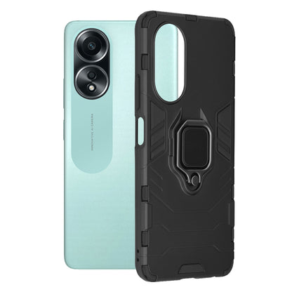 Custodia per Oppo A58 4G, Techsuit, Shield, Nera