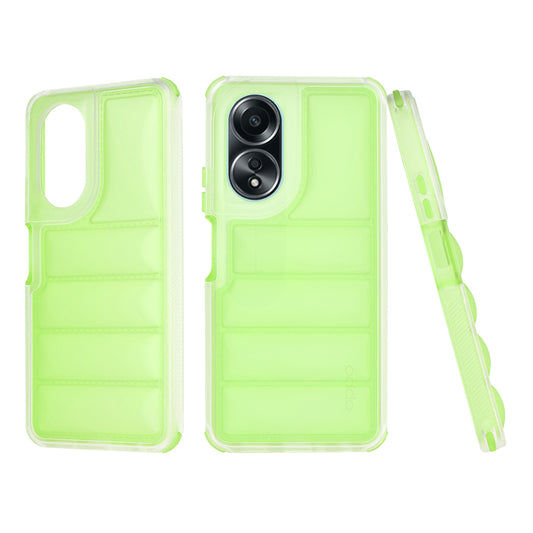 Custodia per Oppo A58 4G, Techsuit, Wave Shield, Verde