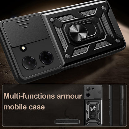 Custodia per Oppo A6 4G, Techsuit, CamShield, Nera