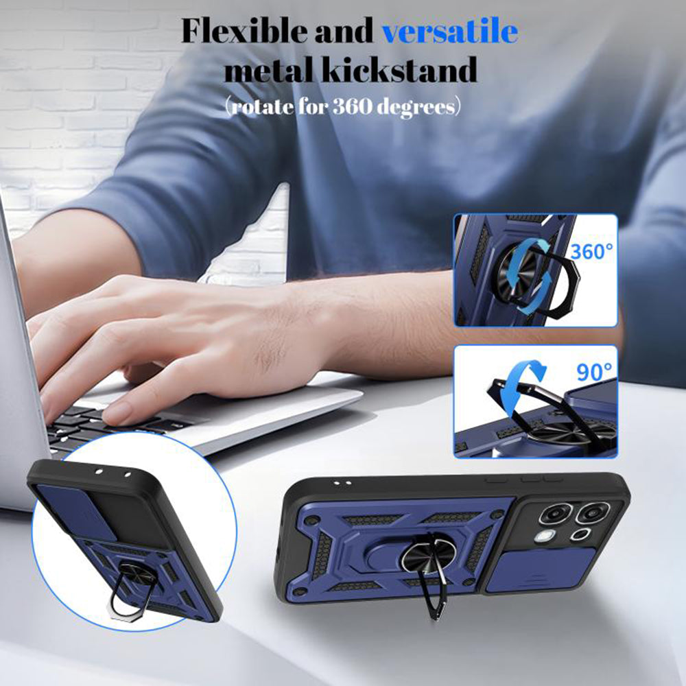 Custodia per Oppo A6 Pro 5G / A6 Pro 4G, Techsuit, CamShield, Blu