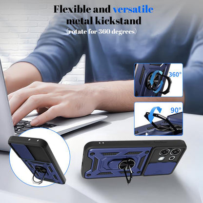 Custodia per Oppo A6 Pro 5G / A6 Pro 4G, Techsuit, CamShield, Blu