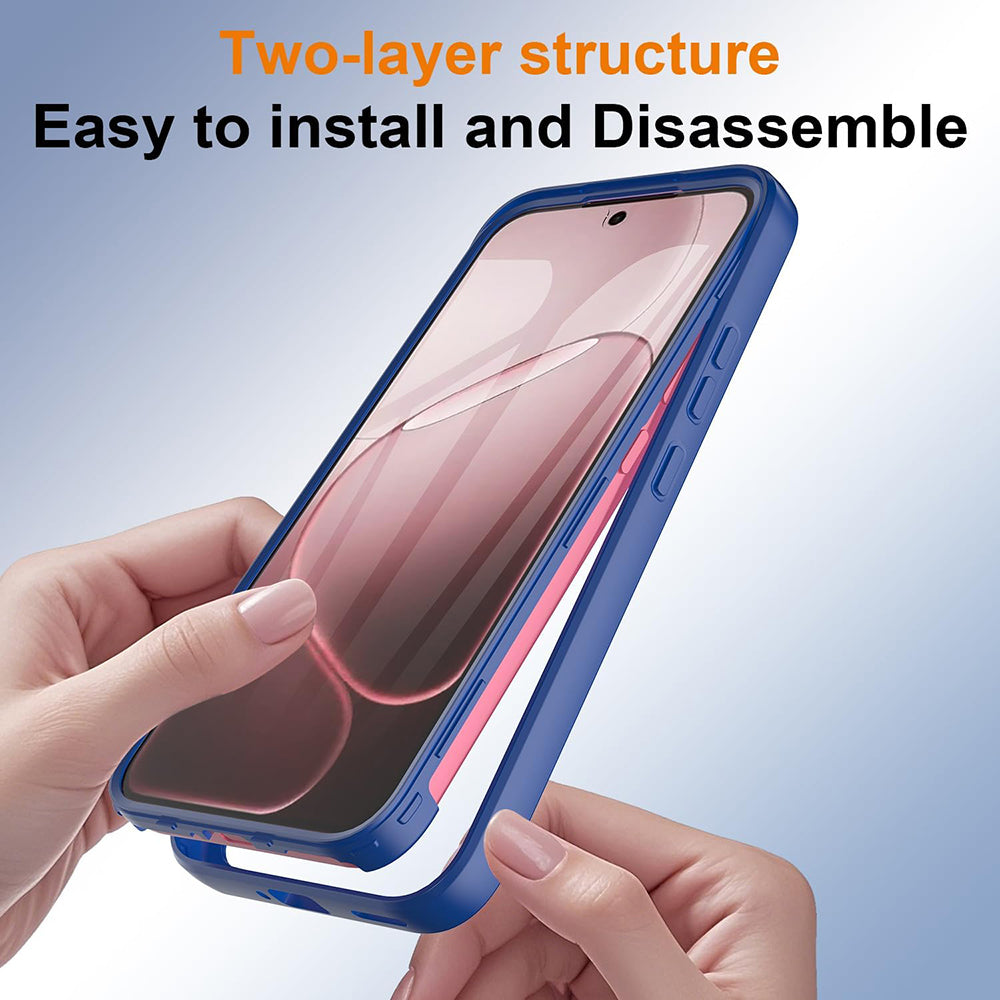 Custodia per Oppo A6 Pro 5G / A6 Pro 4G, Techsuit, ColorVerse 360, Blu