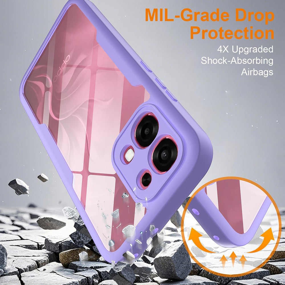 Custodia per Oppo A6 Pro 5G / A6 Pro 4G, Techsuit, ColorVerse 360, Viola