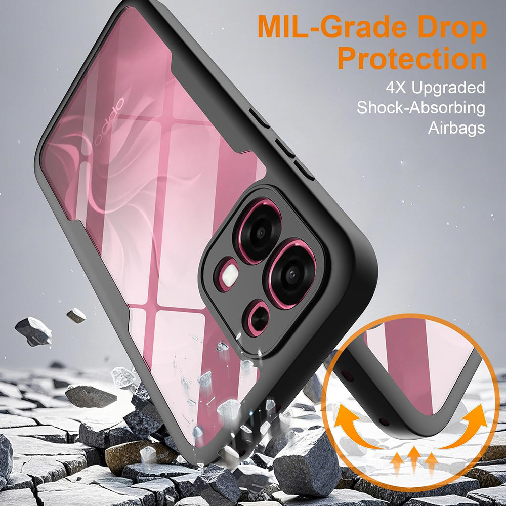 Custodia per Oppo A6 Pro 5G / A6 Pro 4G, Techsuit, ColorVerse 360, Nera