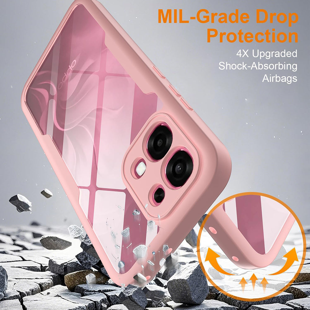 Custodia per Oppo A6 Pro 5G / A6 Pro 4G, Techsuit, ColorVerse 360, Rosa