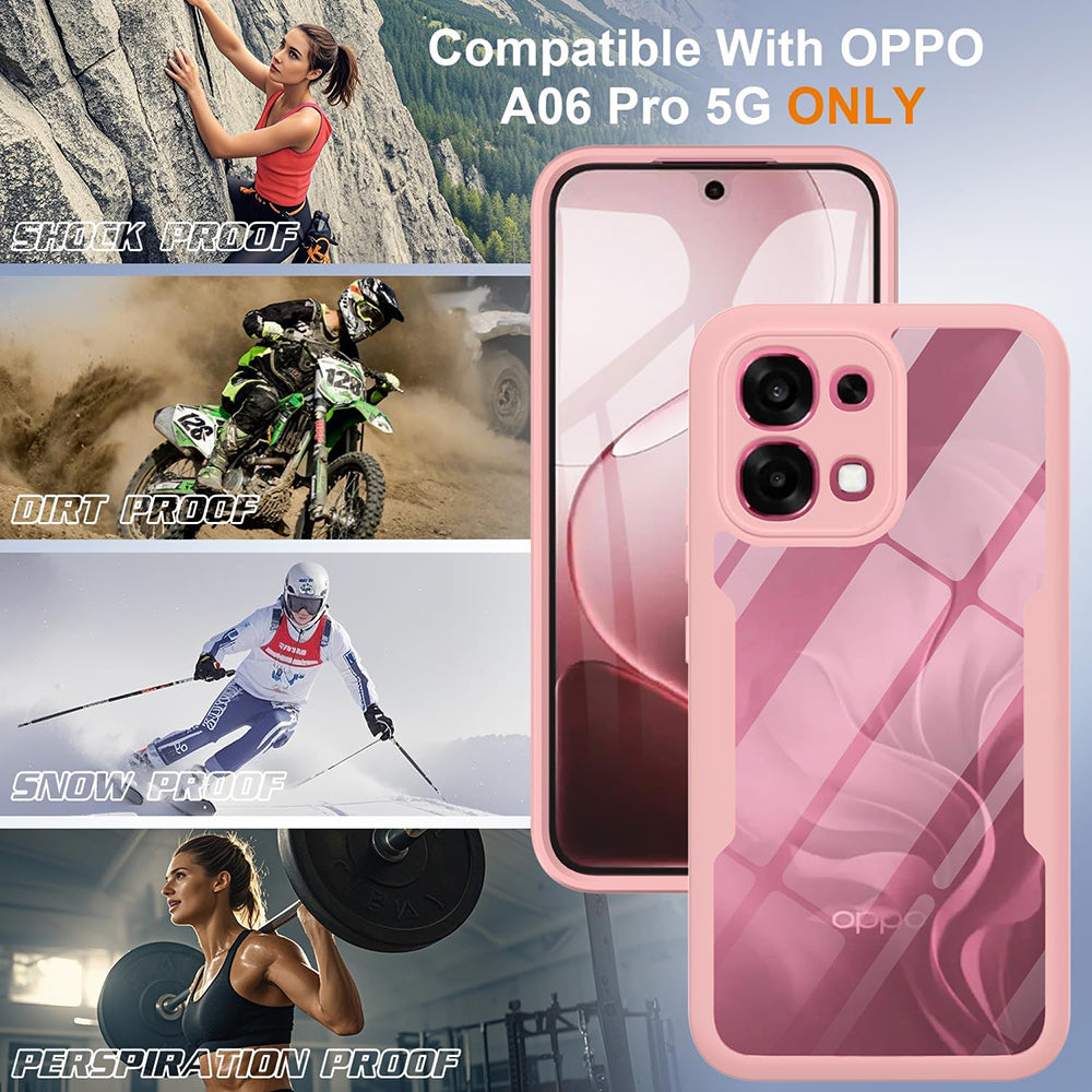 Custodia per Oppo A6 Pro 5G / A6 Pro 4G, Techsuit, ColorVerse 360, Rosa
