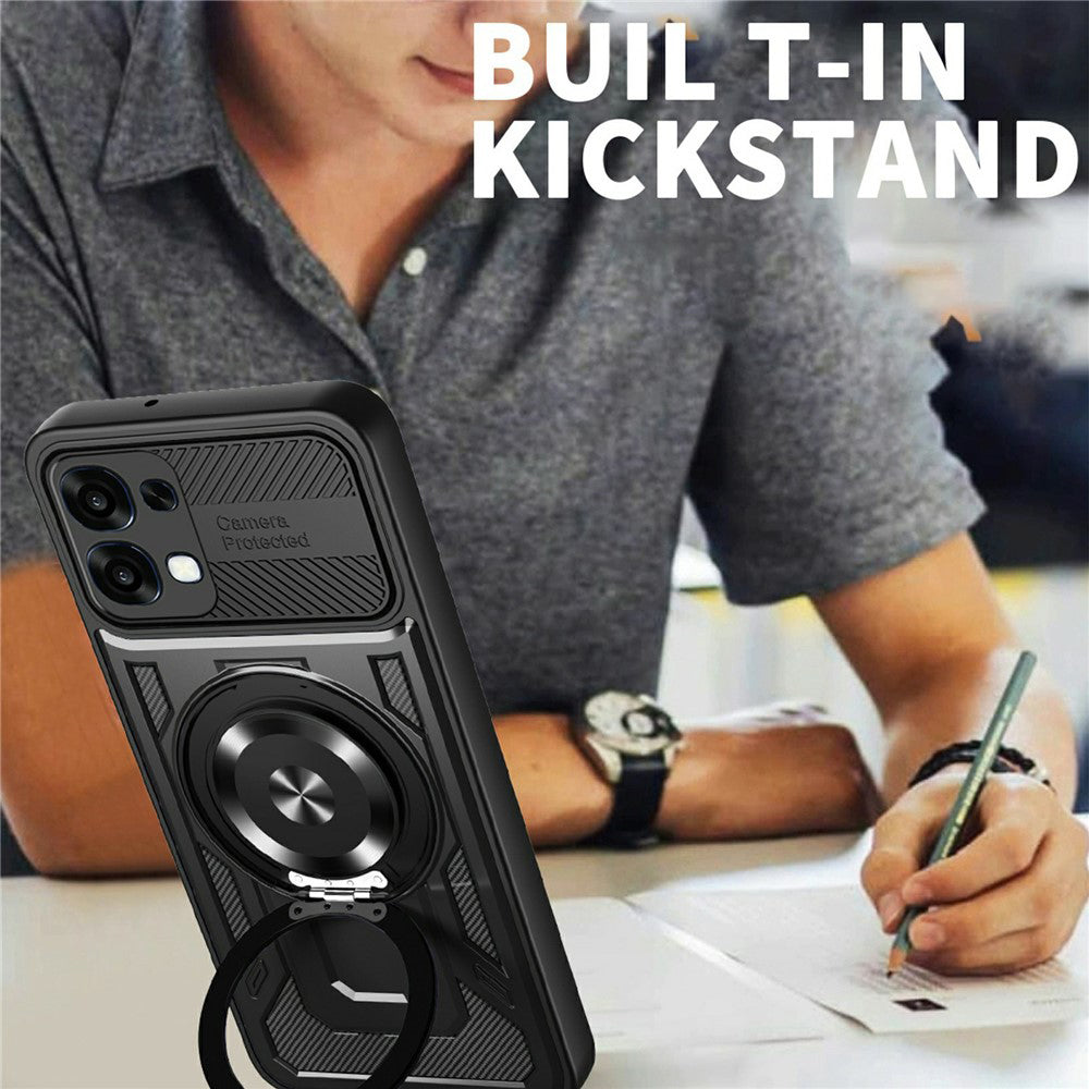 Custodia per Oppo A6 Pro 5G / A6 Pro 4G, Techsuit, RuggedCam, Nera