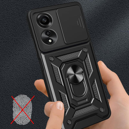 Custodia per Oppo A60, Techsuit, CamShield, Nera