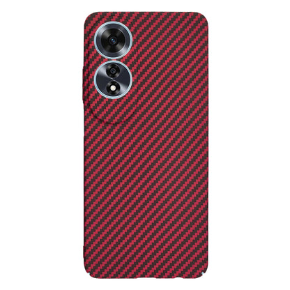 Custodia per Oppo A60, Techsuit, Carbonite FiberShell, Rossa