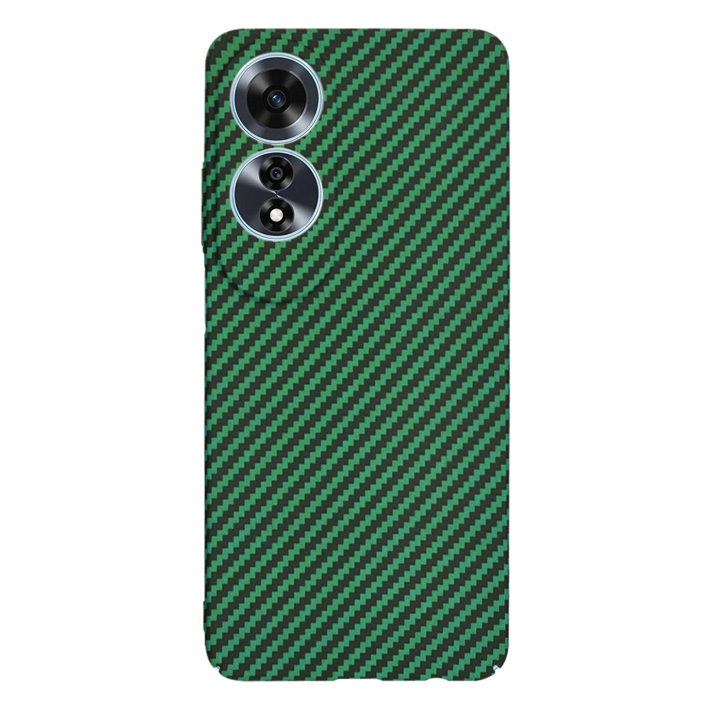 Custodia per Oppo A60, Techsuit, Carbonite FiberShell, Verde