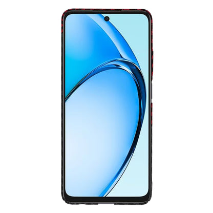 Custodia per Oppo A60, Techsuit, Carbonite FiberShell, Nero Rosso