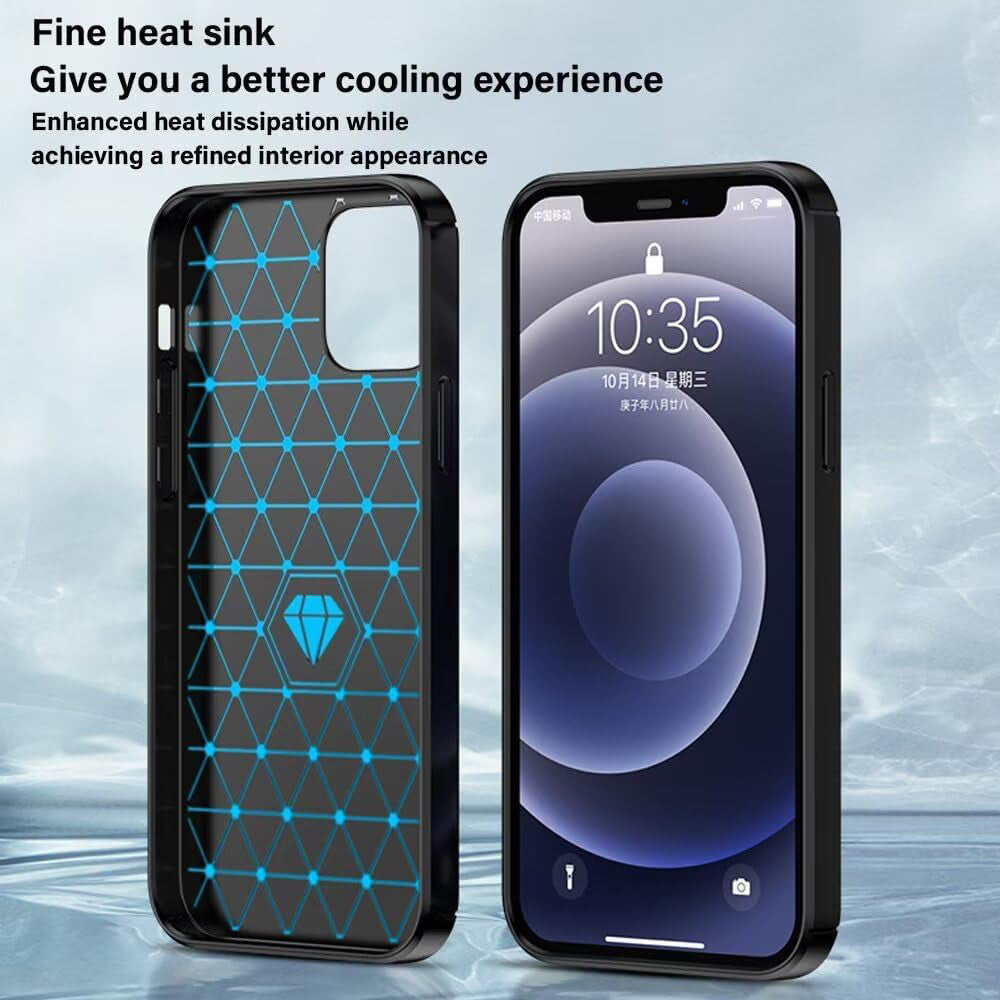 Custodia per Oppo A6k 4G / A6x 4G / A6x / A6 4G, Techsuit, Carbonio, Blu