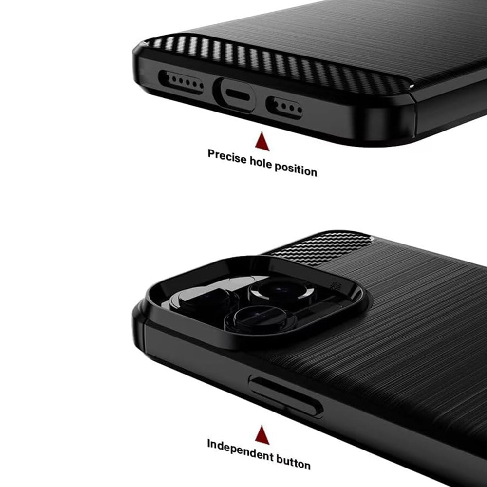 Custodia per Oppo A6k 4G / A6x 4G / A6x / A6 4G, Techsuit, Carbonio, Blu