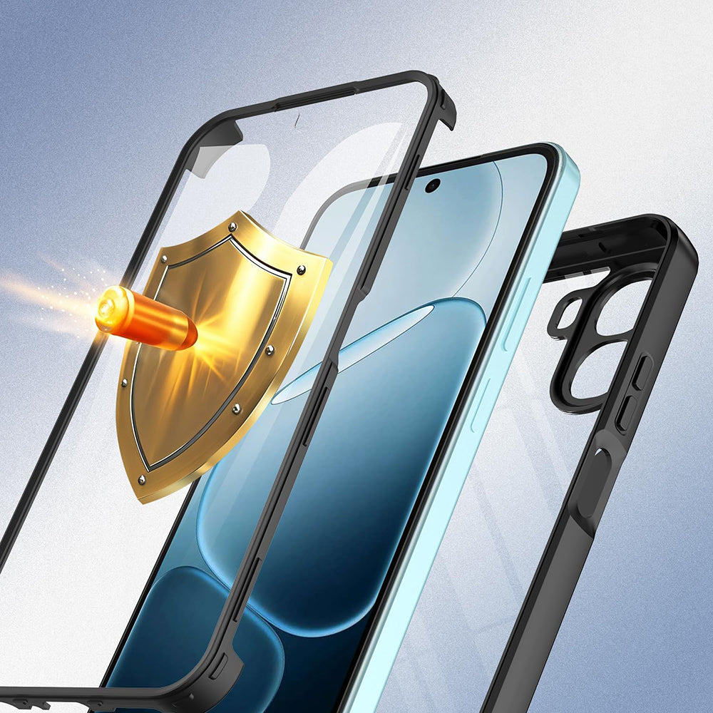 Custodia per Oppo A6k 4G / A6x 4G / A6x, Techsuit, ColorVerse 360, Nera