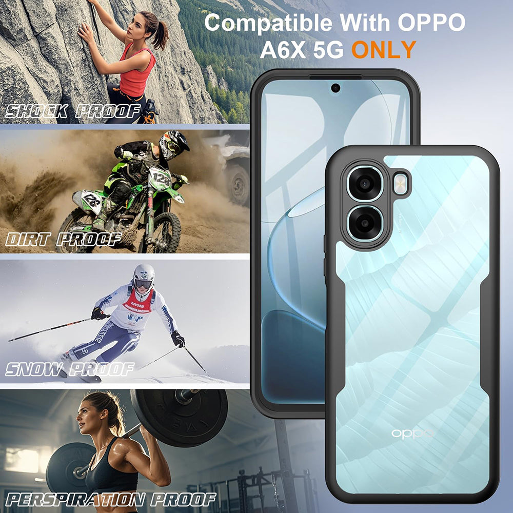 Custodia per Oppo A6k 4G / A6x 4G / A6x, Techsuit, ColorVerse 360, Nera