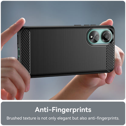Custodia per Oppo A78 4G, Techsuit, Carbonio, Nera