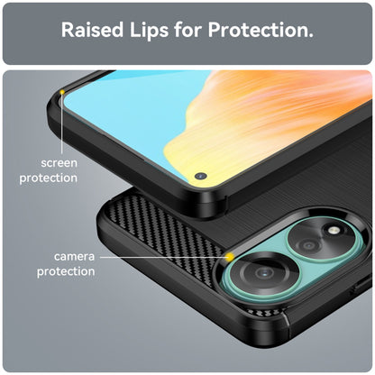 Custodia per Oppo A78 4G, Techsuit, Carbonio, Nera