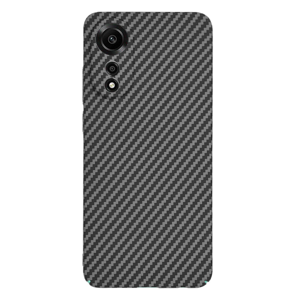 Custodia per Oppo A78 4G, Techsuit, Carbonite FiberShell, Nera