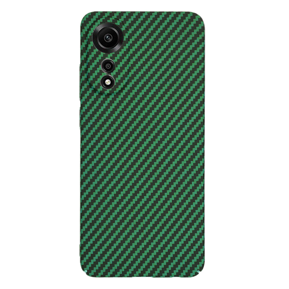 Custodia per Oppo A78 4G, Techsuit, Carbonite FiberShell, Verde