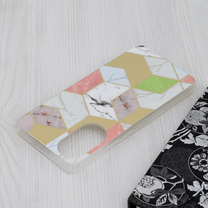 Custodia per Oppo A78 4G, Techsuit, Marble, Viola