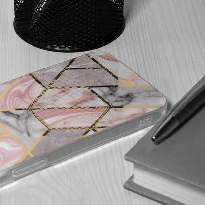 Custodia per Oppo A78 4G, Techsuit, Marble, Rosa