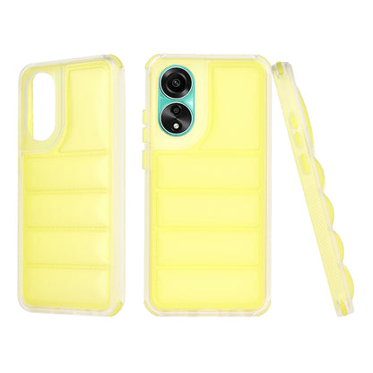 Case for Oppo A78 4G, Techsuit, Wave Shield, Yellow