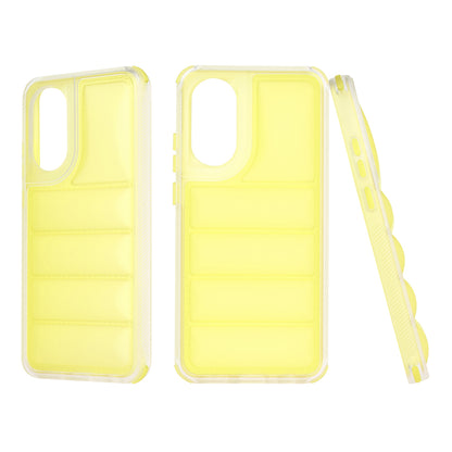 Case for Oppo A78 4G, Techsuit, Wave Shield, Yellow