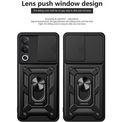 Custodia per Oppo A80, Techsuit, CamShield, Nera
