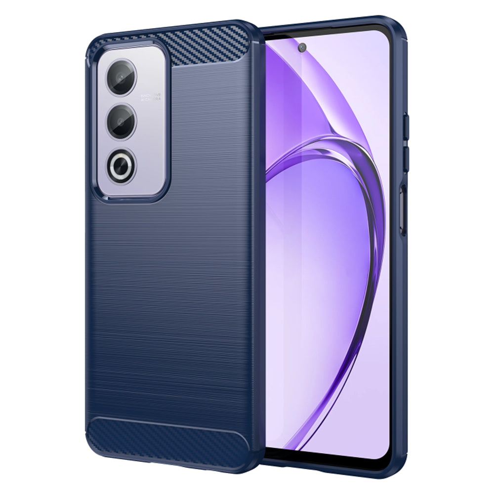 Custodia per Oppo A80, Techsuit, Carbonio, Blu