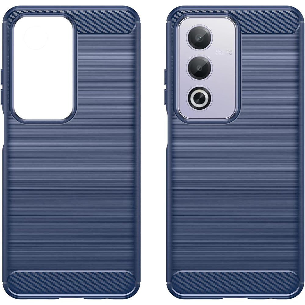 Custodia per Oppo A80, Techsuit, Carbonio, Blu