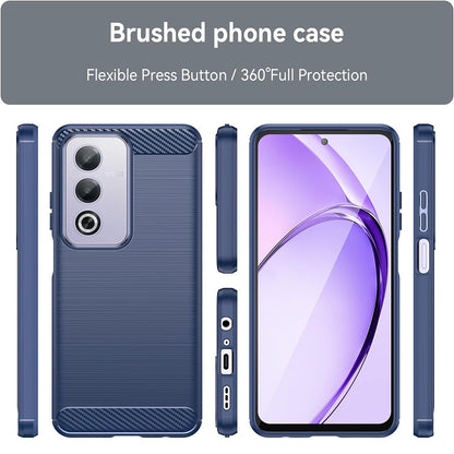 Custodia per Oppo A80, Techsuit, Carbonio, Blu