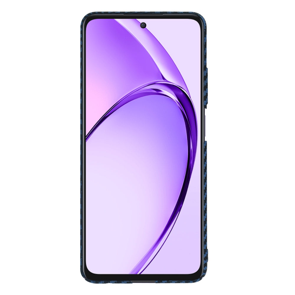 Custodia per Oppo A80, Techsuit, Carbonite FiberShell, Turchese