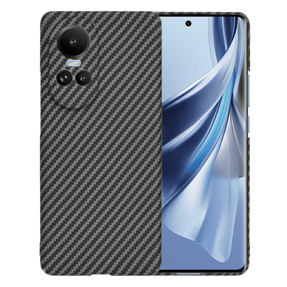 Custodia per Oppo Reno10 / Reno10 Pro, Techsuit, Carbonite FiberShell, Nera