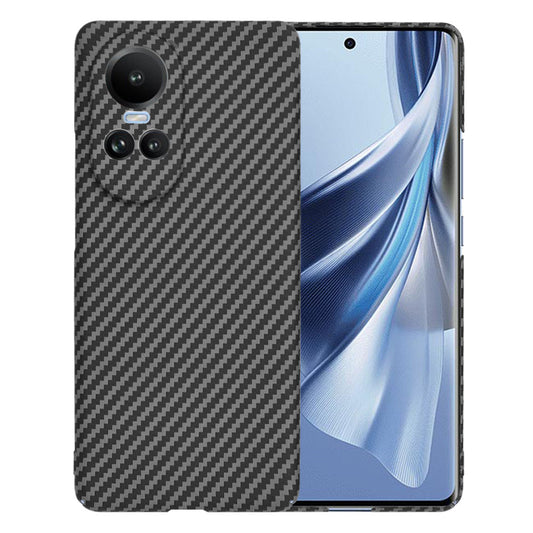 Custodia per Oppo Reno10 / Reno10 Pro, Techsuit, Carbonite FiberShell, Nera