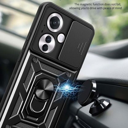 Custodia per Oppo Reno11 F, Techsuit, CamShield, Nera