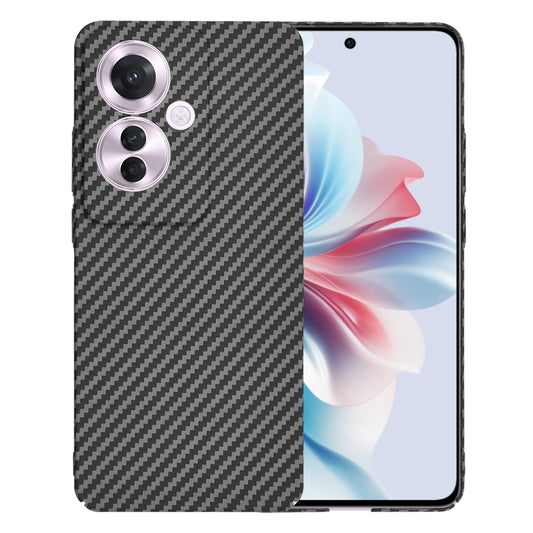 Custodia per Oppo Reno11 F, Techsuit, Carbonite FiberShell, Nera
