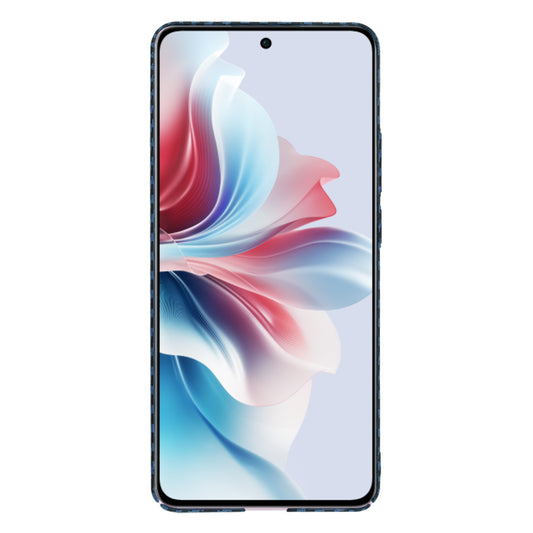 Custodia per Oppo Reno11 F, Techsuit, Carbonite FiberShell, Turchese