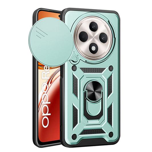 Custodia per Oppo Reno12 FS 5G / Reno12 FS 4G / Reno12 F 4G / Reno12 F, Techsuit, CamShield, Verde