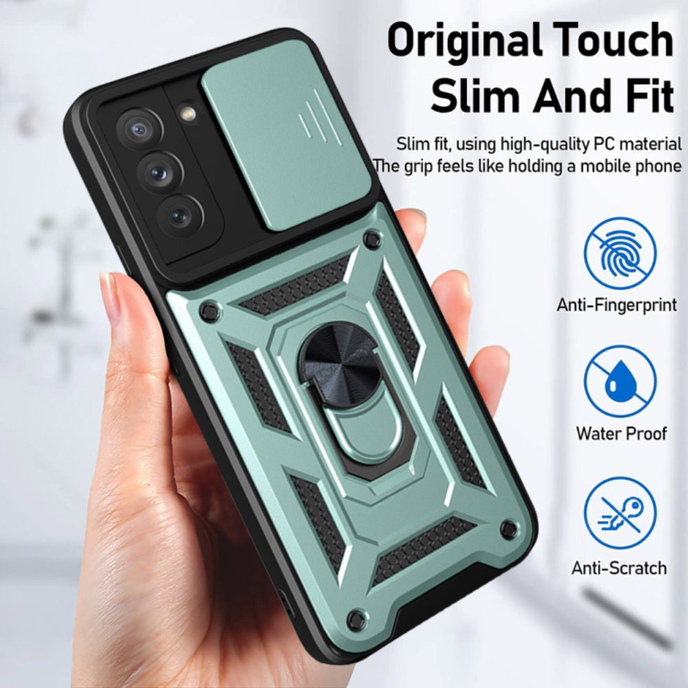 Custodia per Oppo Reno12 Pro, Techsuit, CamShield, Nera