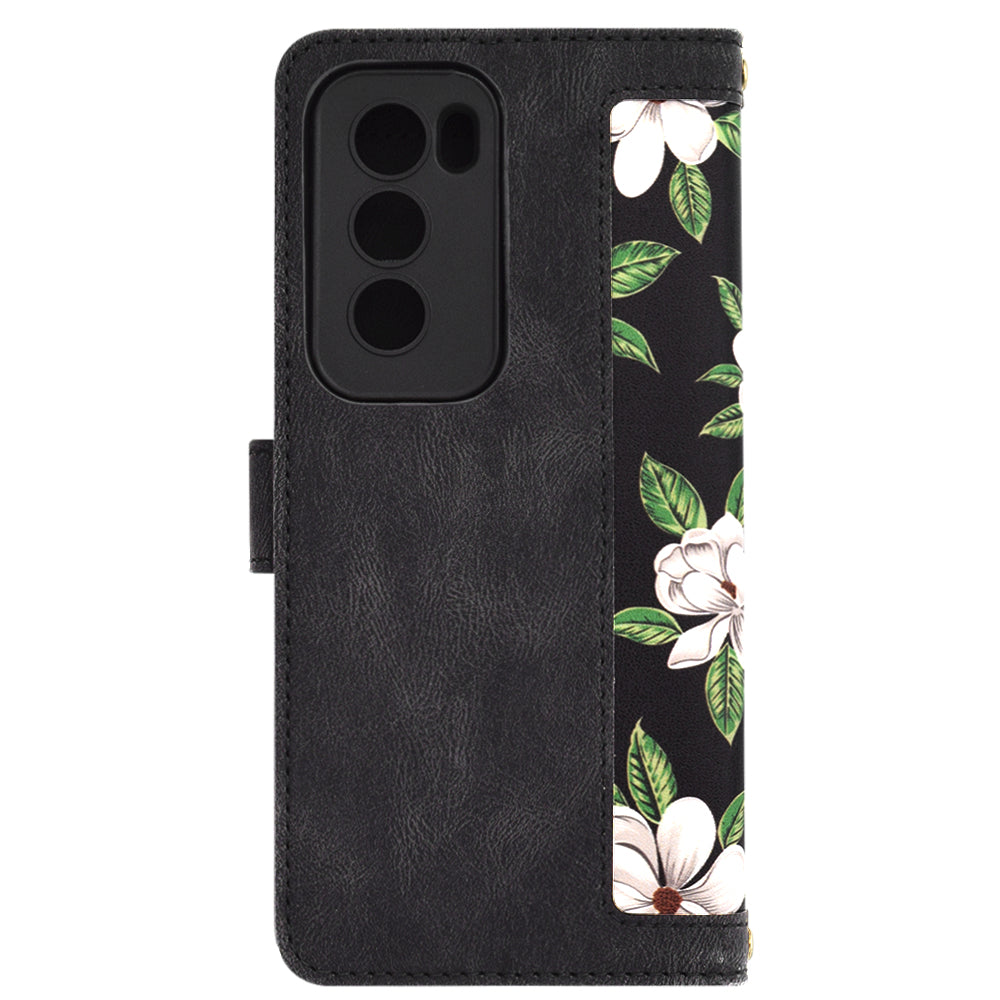 Custodia per Oppo Reno12 Pro, Techsuit, FlipCraft, Nera