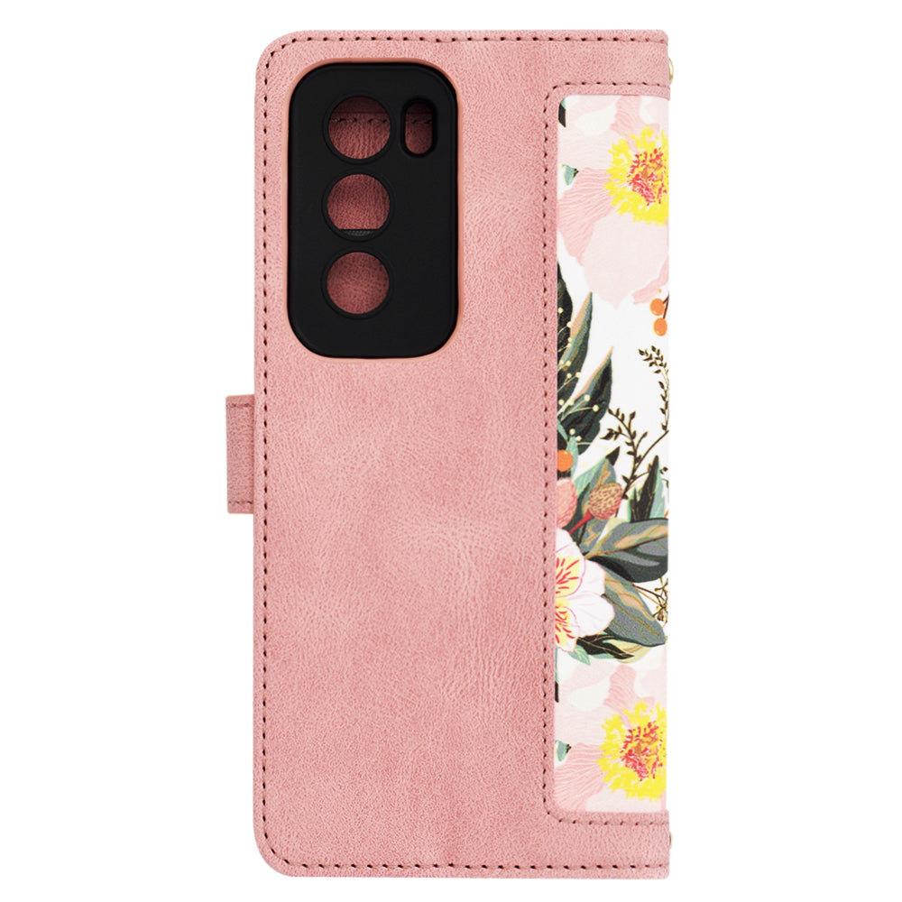 Custodia per Oppo Reno12 Pro, Techsuit, FlipCraft, Rosa